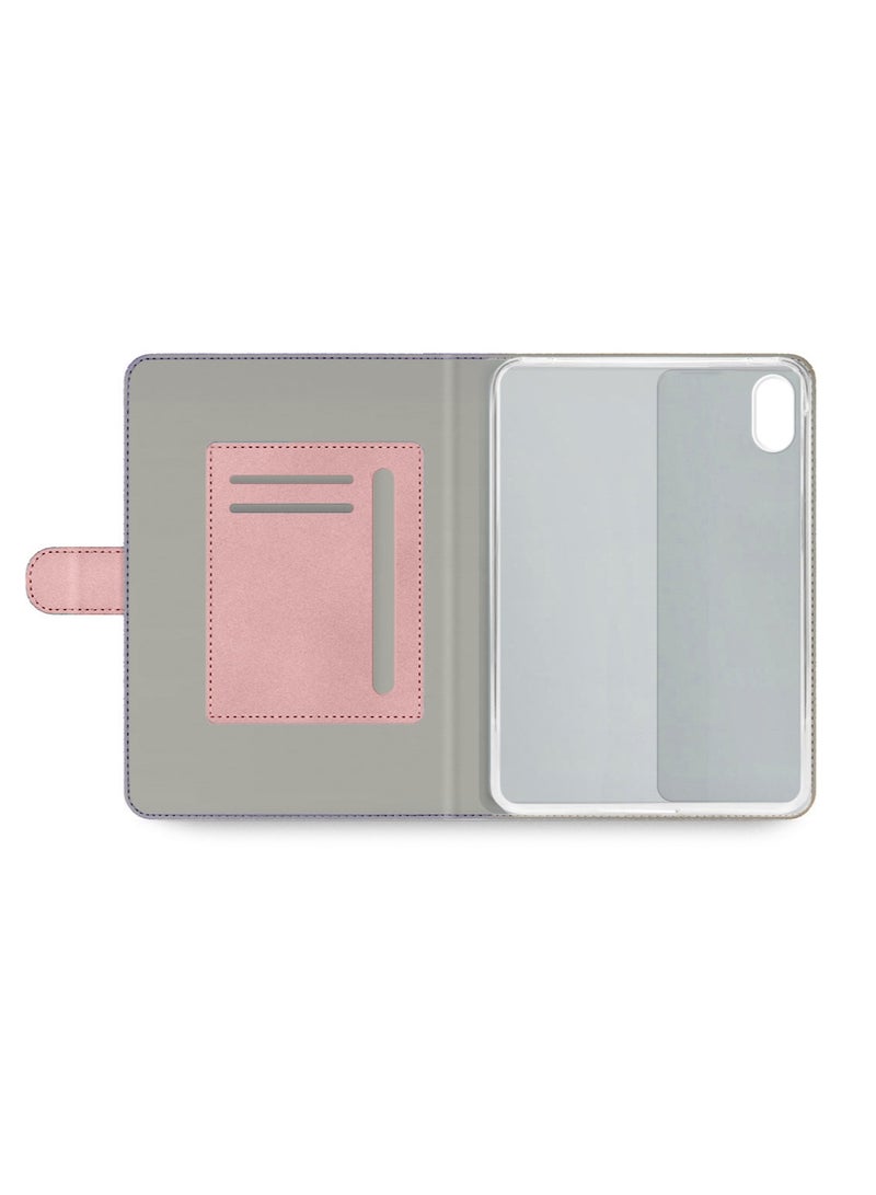 OMAKER Xiaomi Redmi Pad 2 4G 2025 (11.0 inches) OMAKER PU Leather Magnetic Closure Flip Case Cover (TCFPSR) - Rose Gold - Image 3